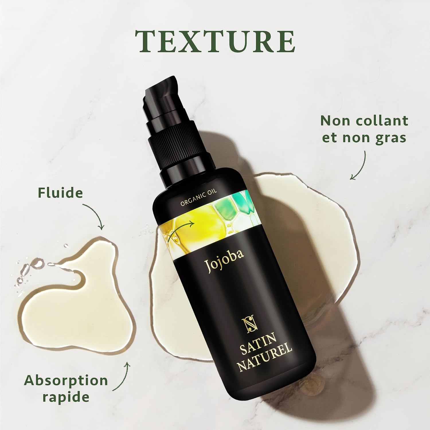 Thumbnail 4 de Satin Naturel Huile de Jojoba Bio 100ml – soin cheveux et peau