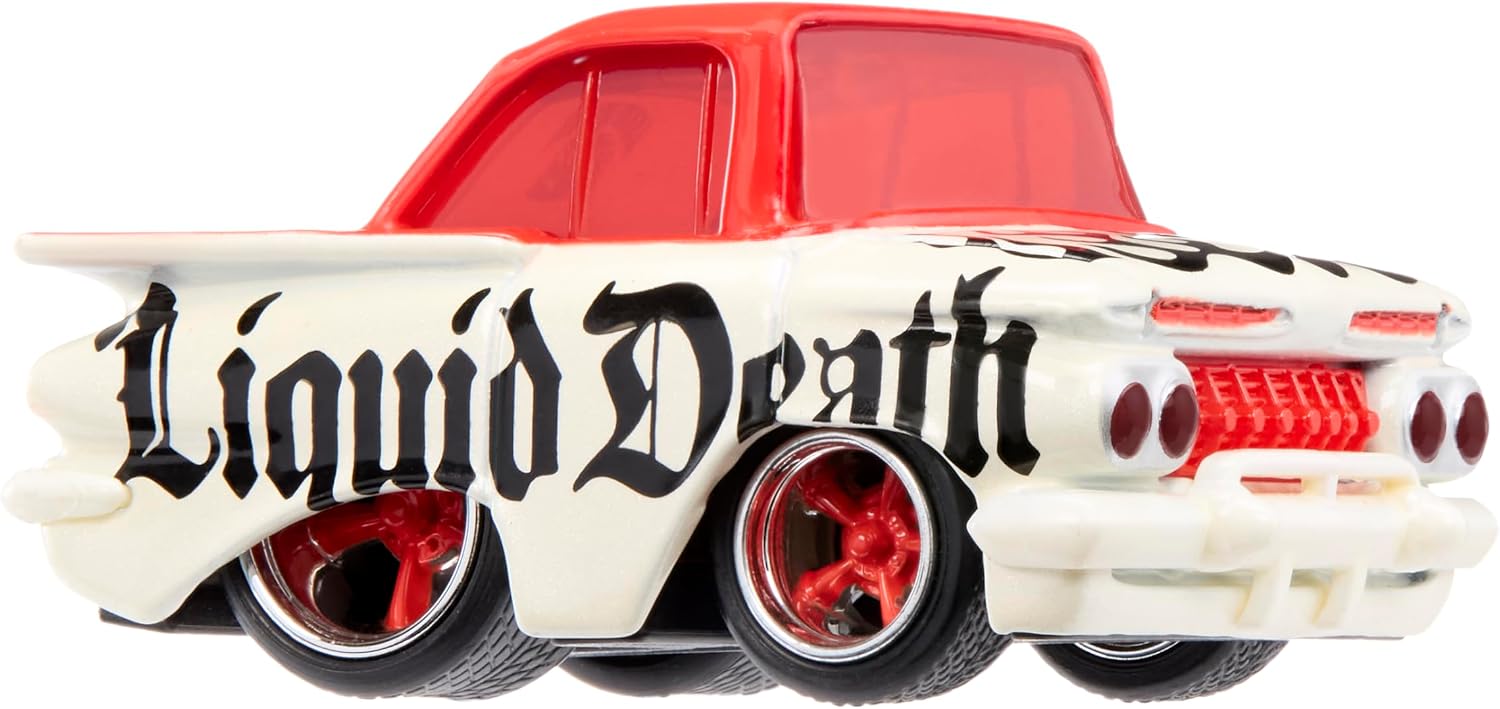 Detalle de CARTUNED Remixesシリーズ1 Liquid Death 1959 Chevy Impala ミニカー 金属ボディ・ゴムタイヤ仕様