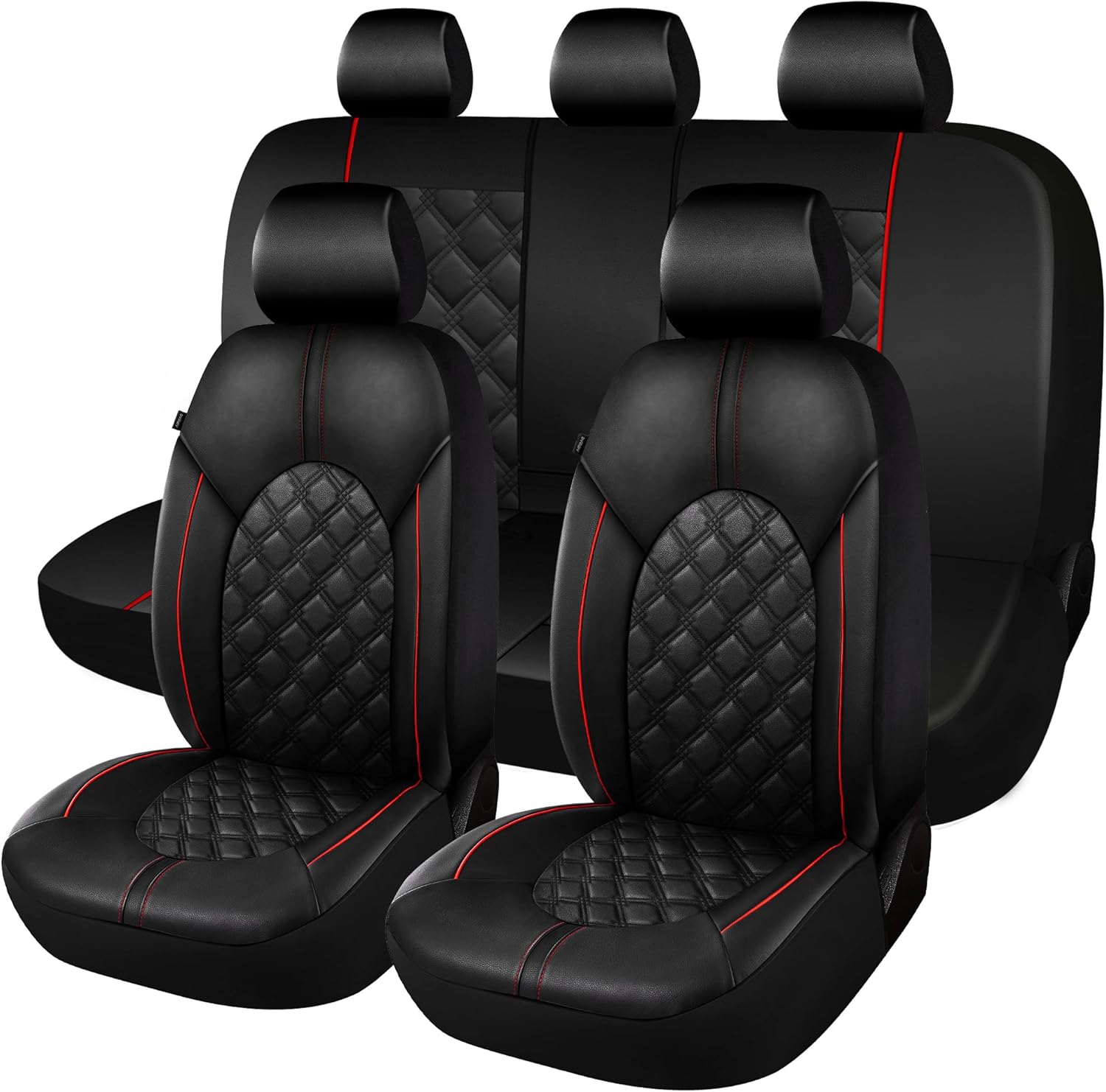 Detalle de CAROMOP Luxury PU Leather Seat Covers 25min