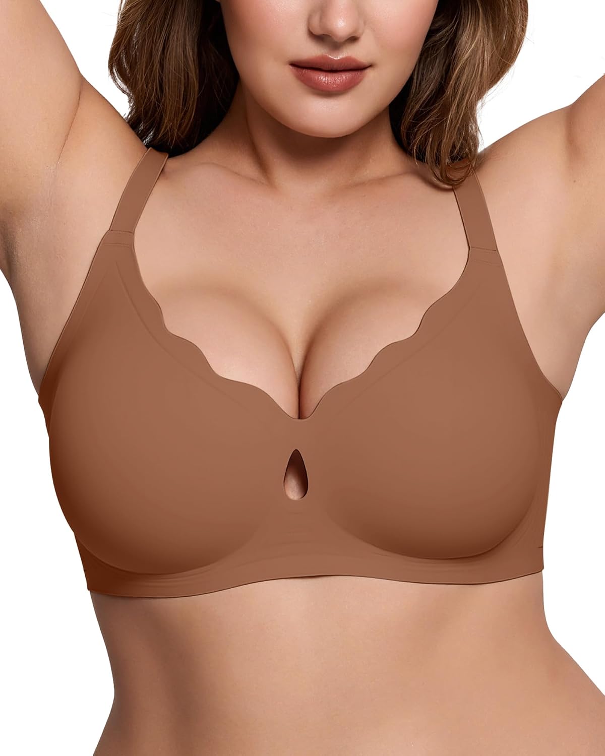 Detalle de ProKloud Wireless Wave Push Up Bralette (No Underwire) Seamless Full Coverage Support Lift Everyday Bra
