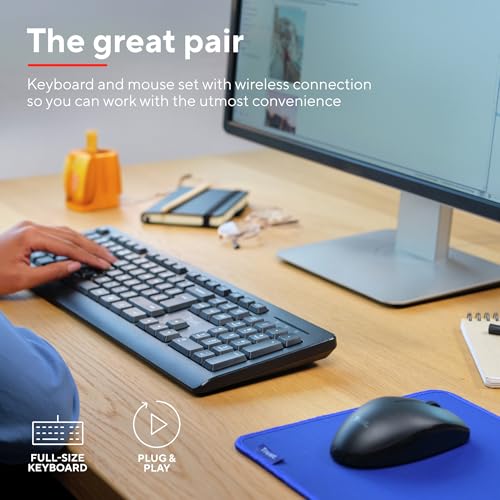 Detalle de Trust Primo Set Tastiera e Mouse Wireless Italiano QWERTY Nero: efficienza, libertà e design affidabile