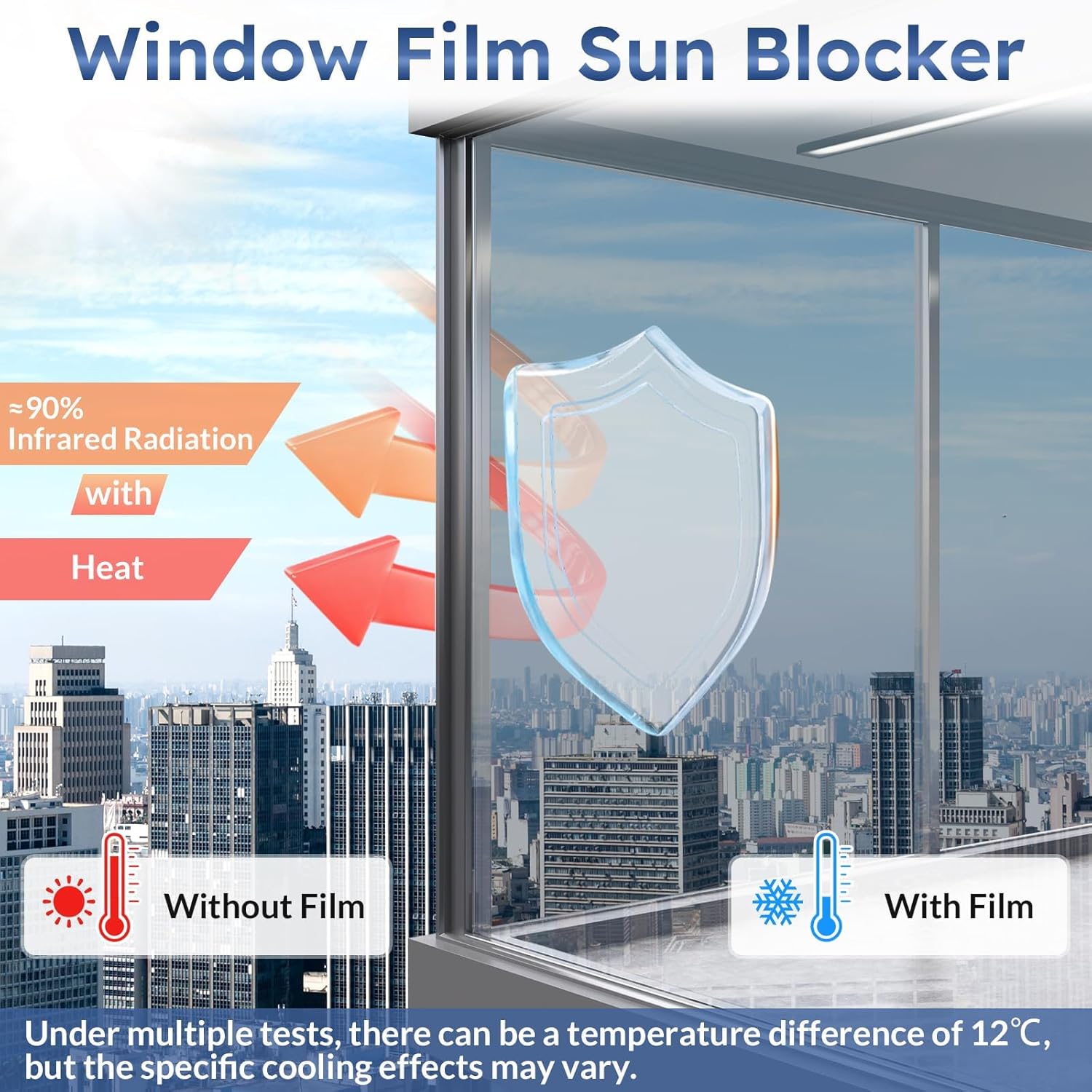 Thumbnail 1 de rabbitgoo One Way Window Film 60x200cm