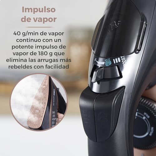 Detalle 1 de Tower T22013 Plancha de vapor 3.100 W rosa oro y negro 🔌