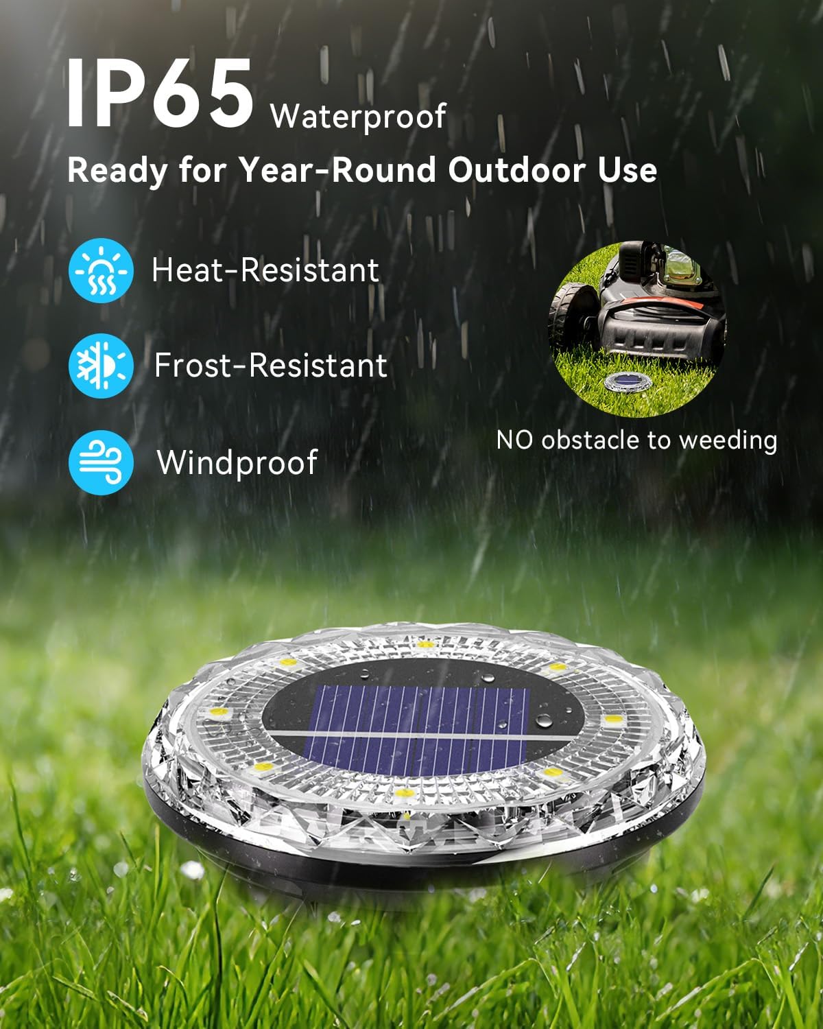 Thumbnail 2 de Wudyfei Solar Outdoor Garden Lights (12-pack) – Waterproof IP65 8-LED Solar Ground Lights