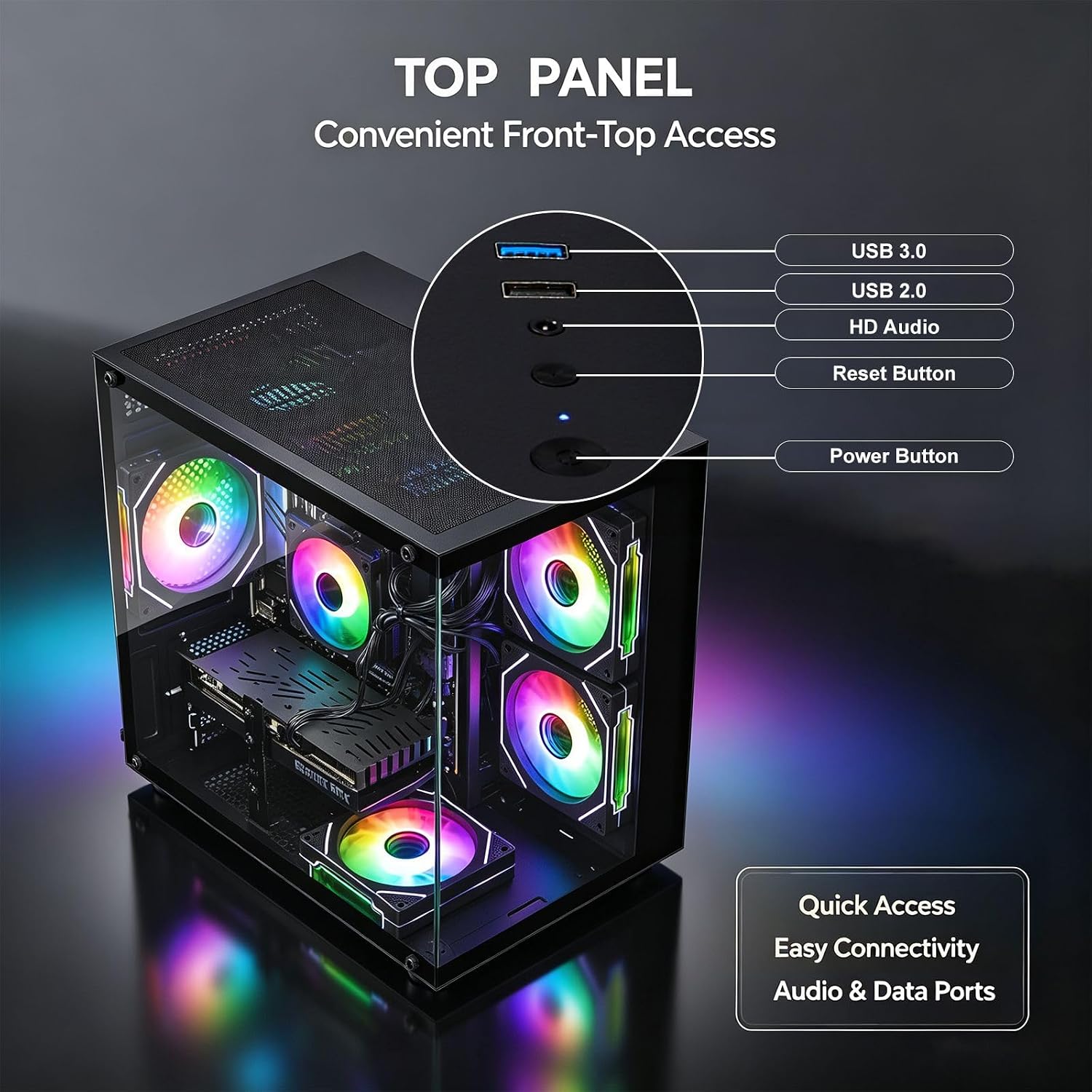 Thumbnail 6 de Gaming PC with RTX 3060 Ti
