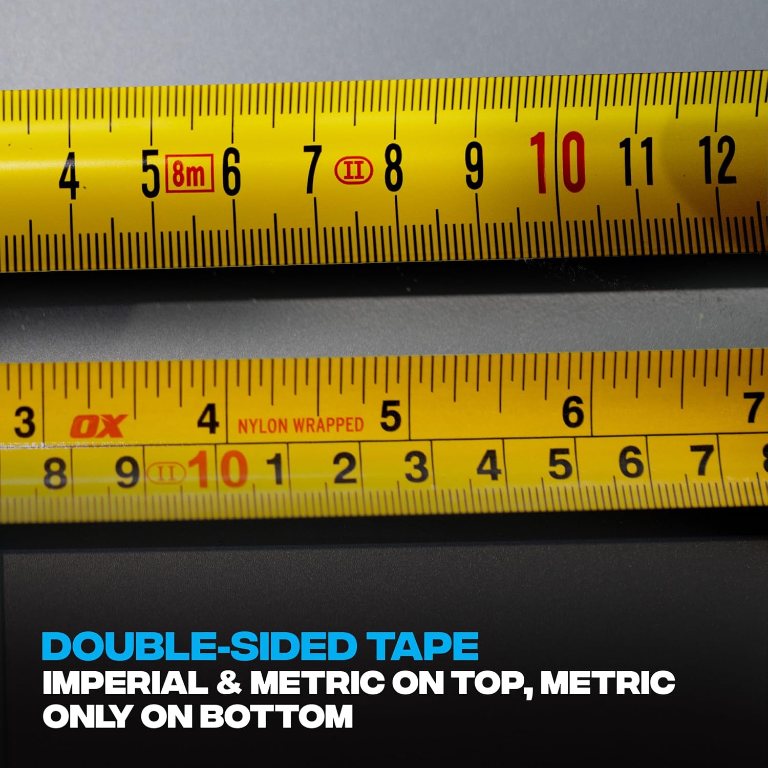Detalle de OX Pro Dual Auto Lock Tape Measure Twin Pack – 5m with Magnetic End Hook