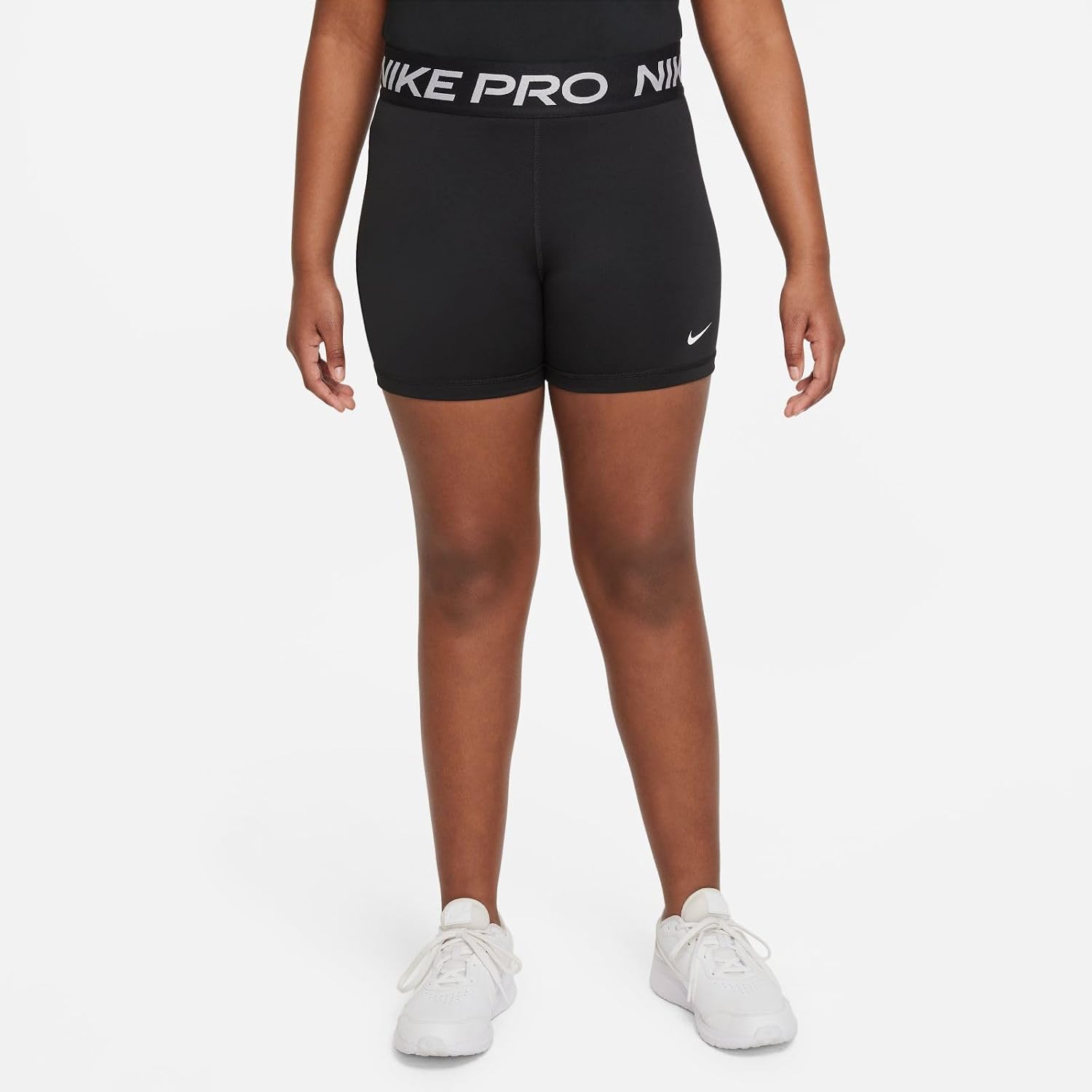 Detalle 2 de NIKE G Np 3in Shorts niñas Black/white 10 años