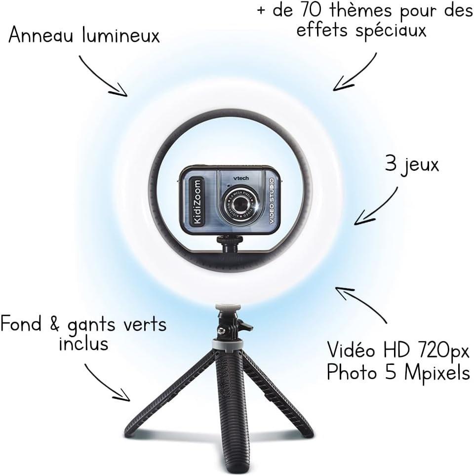 Thumbnail 1 de VTech KidiZoom Vidéo Studio PRO : appareil photo numérique enfant pour créer du contenu vidéo