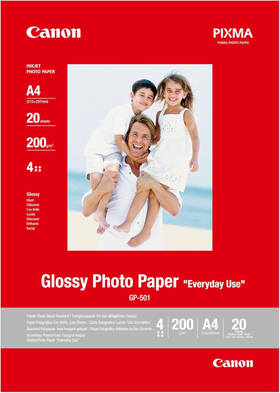 Thumbnail 2 de Canon GP-501 Papier Photo Glacé A4 – 100 feuilles