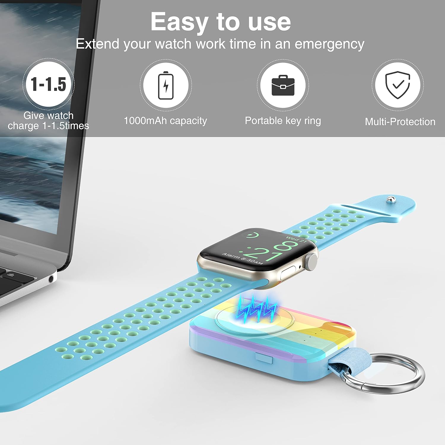 Detalle 2 de i.VALUX 1000mAh iWatch Portable 1000mAh charger