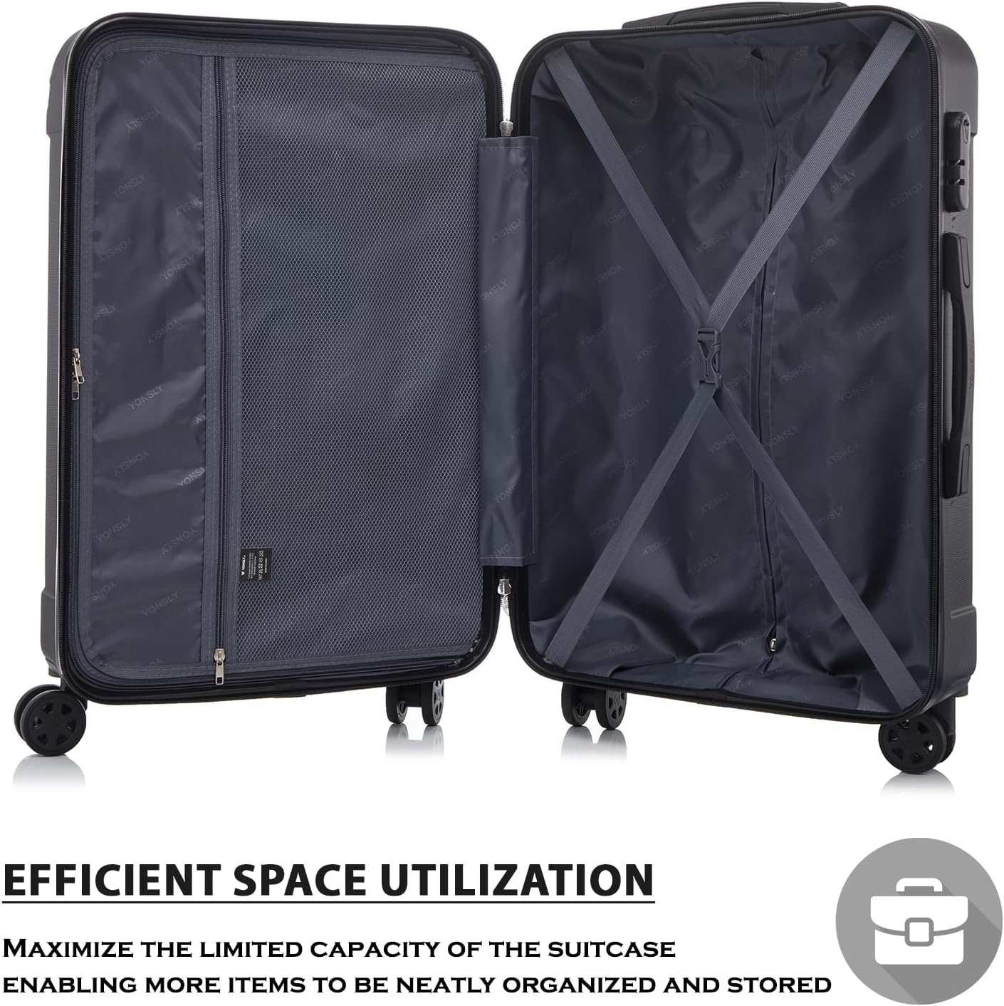 Detalle 2 de Trolley Koffer 4 Rollen 360° Hartschale