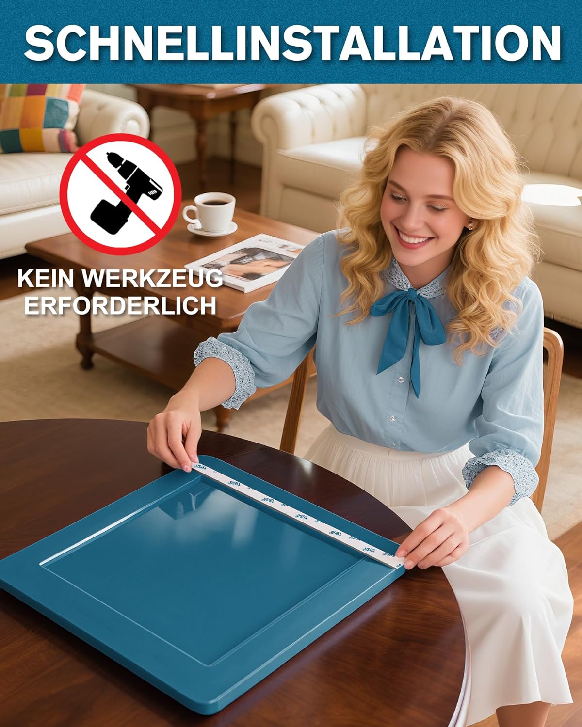 Detalle de Emitever Doppelseitiges Klebeband 8,2 m, Montageband