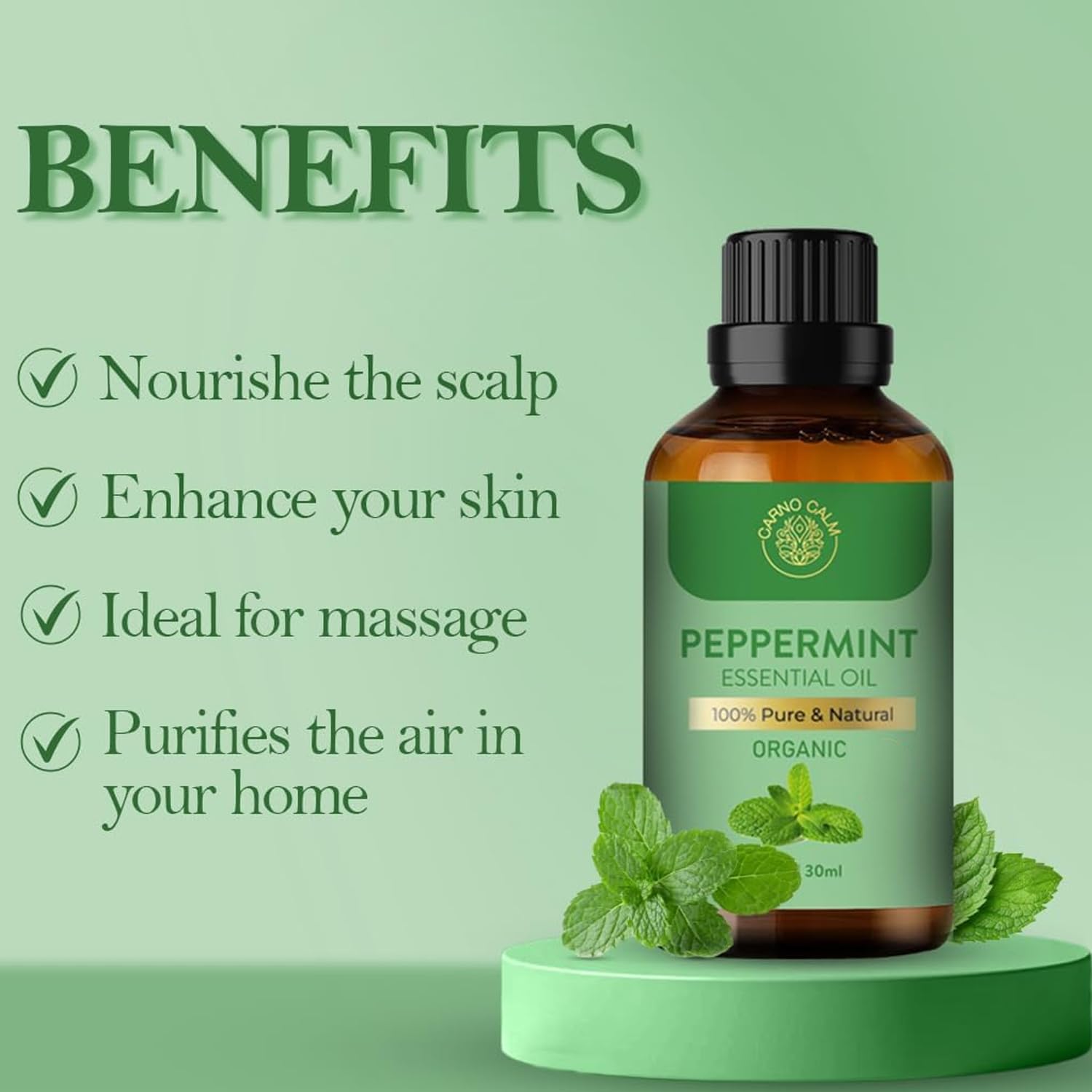 Detalle 2 de Carno Calm Peppermint Oil 30ml