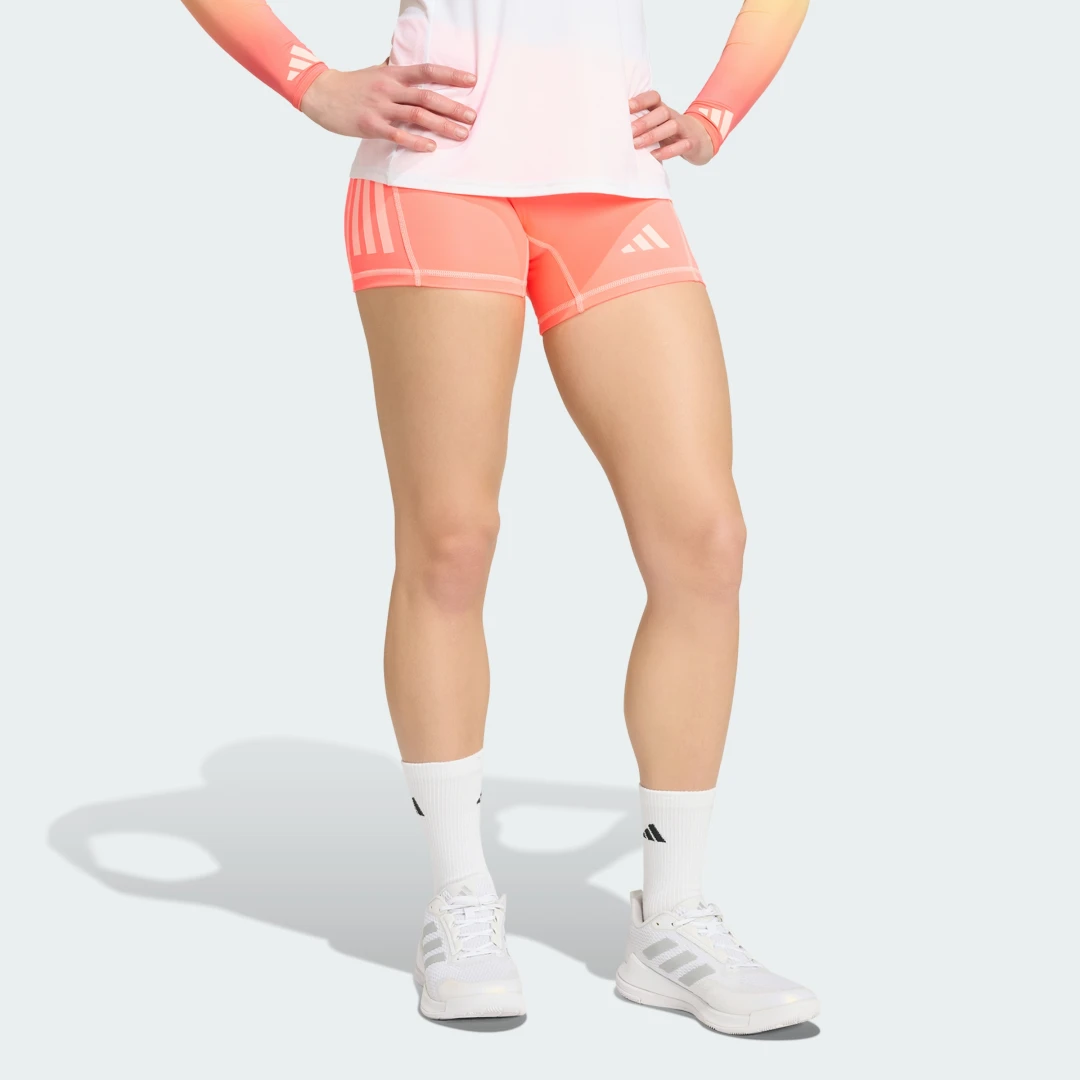 Detalle de Pantalón corto de voleibol 3 Stripes de Adidas — Rosa