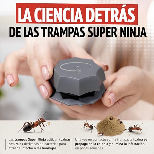 Thumbnail 4 de Trampa para Hormigas Pack 4 Unidades de Super Ninja: cebo con Spinosad para interior y exterior