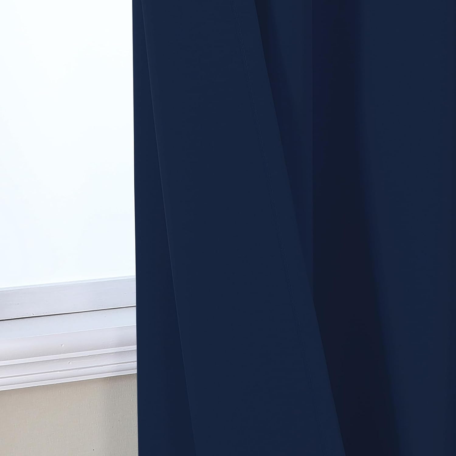 Thumbnail 4 de VEHEDE Blackout Curtains 54in Drop Navy Blue