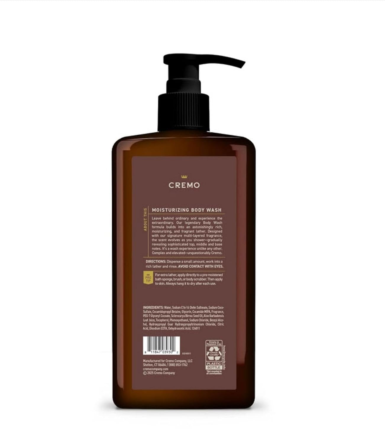 Thumbnail 6 de Cremo Casked Vanilla Body Wash for Men, 32 Fl Oz, Rich Lather