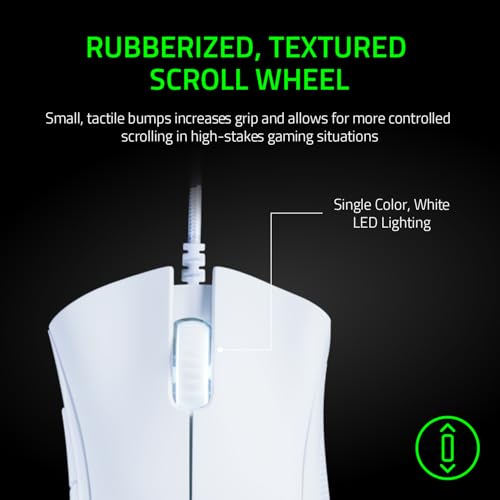 Thumbnail 7 de Razer DeathAdder Essential (2021) – Mouse da gioco cablato, sensore 6400 DPI, 5 pulsanti programmabili, design ergonomico