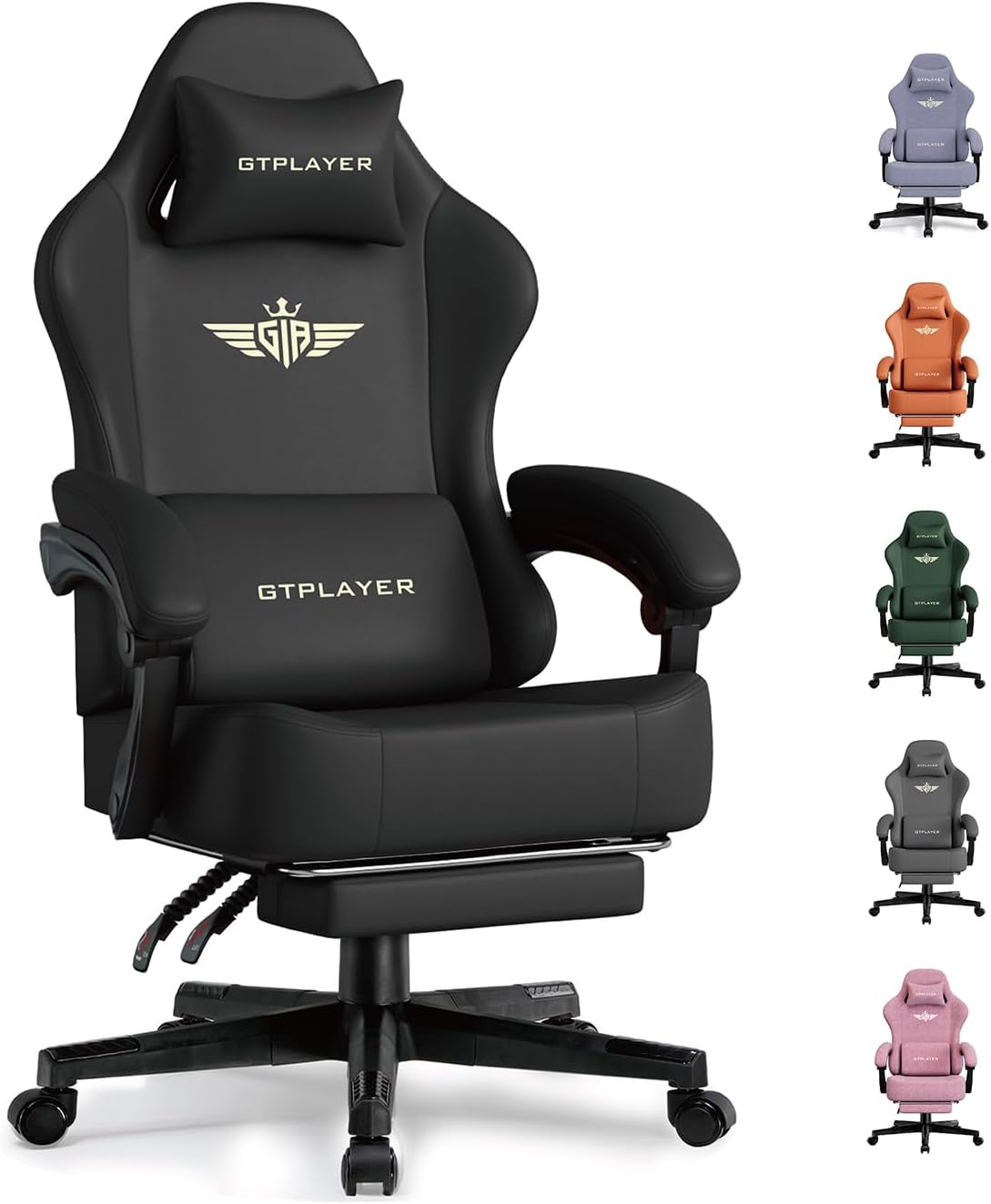 Detalle de GTPLAYER Gaming Chair with Pocket Spring Cushion