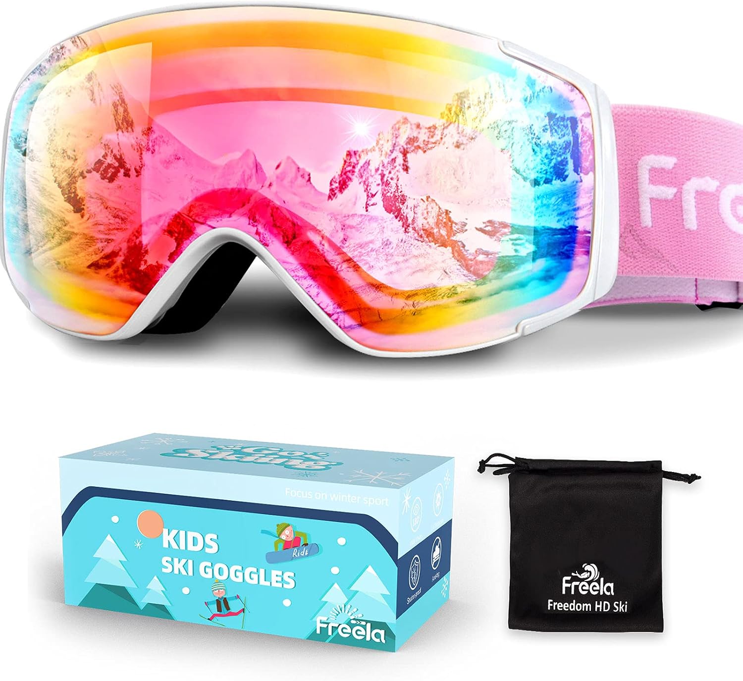 Detalle de Freela Kids Ski Goggles TPU Frame