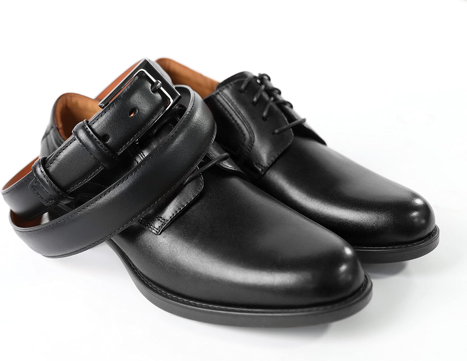 Detalle de CHAOREN Men's Leather Belt — Timeless Dress Belt That Complements Your Shoes