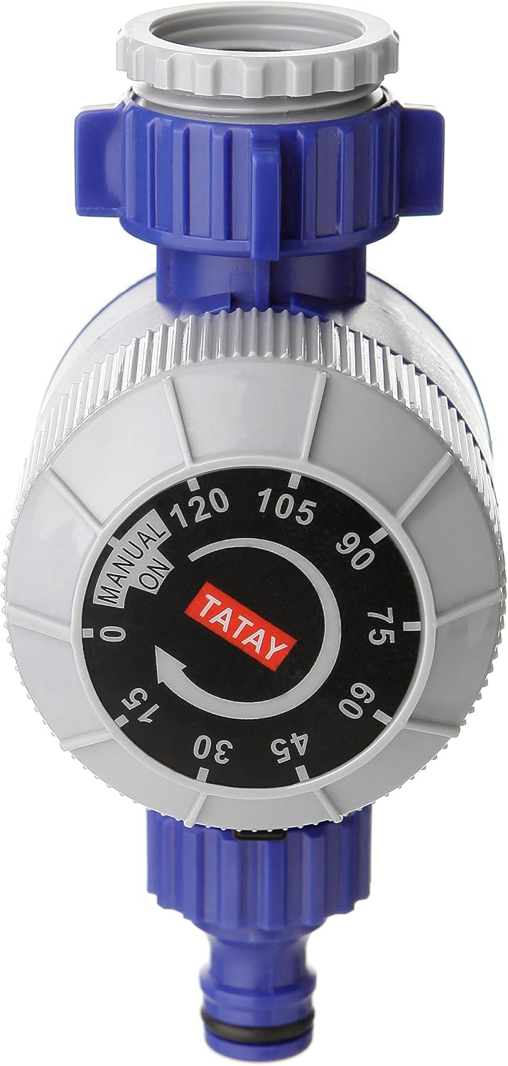 Detalle de TATAY Timer Irrigazione Manuale: timer a goccia fino a 2 ore, 1" e 3/4" — senza batterie