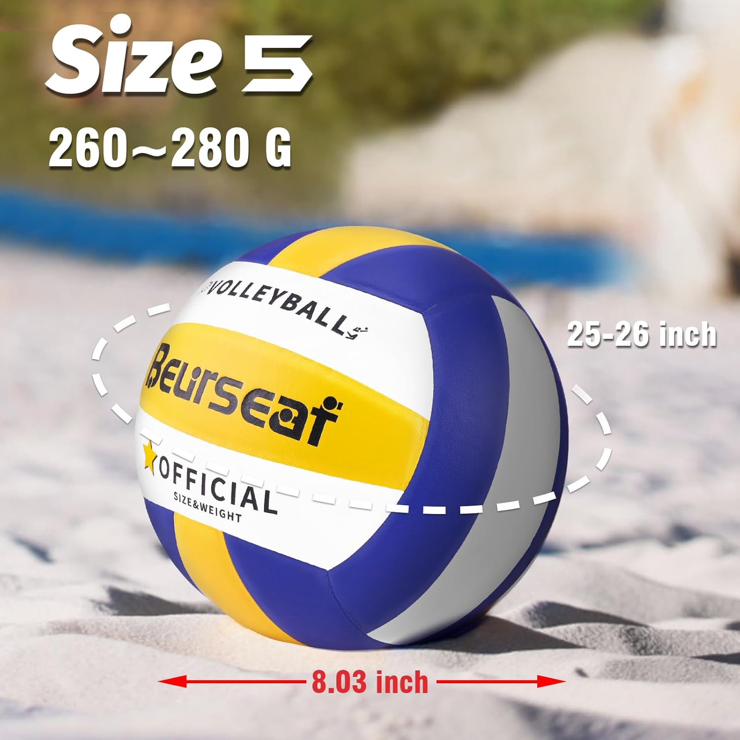 Thumbnail 2 de Beurseaf Volleyball Größe 5 für Indoor & Outdoor
