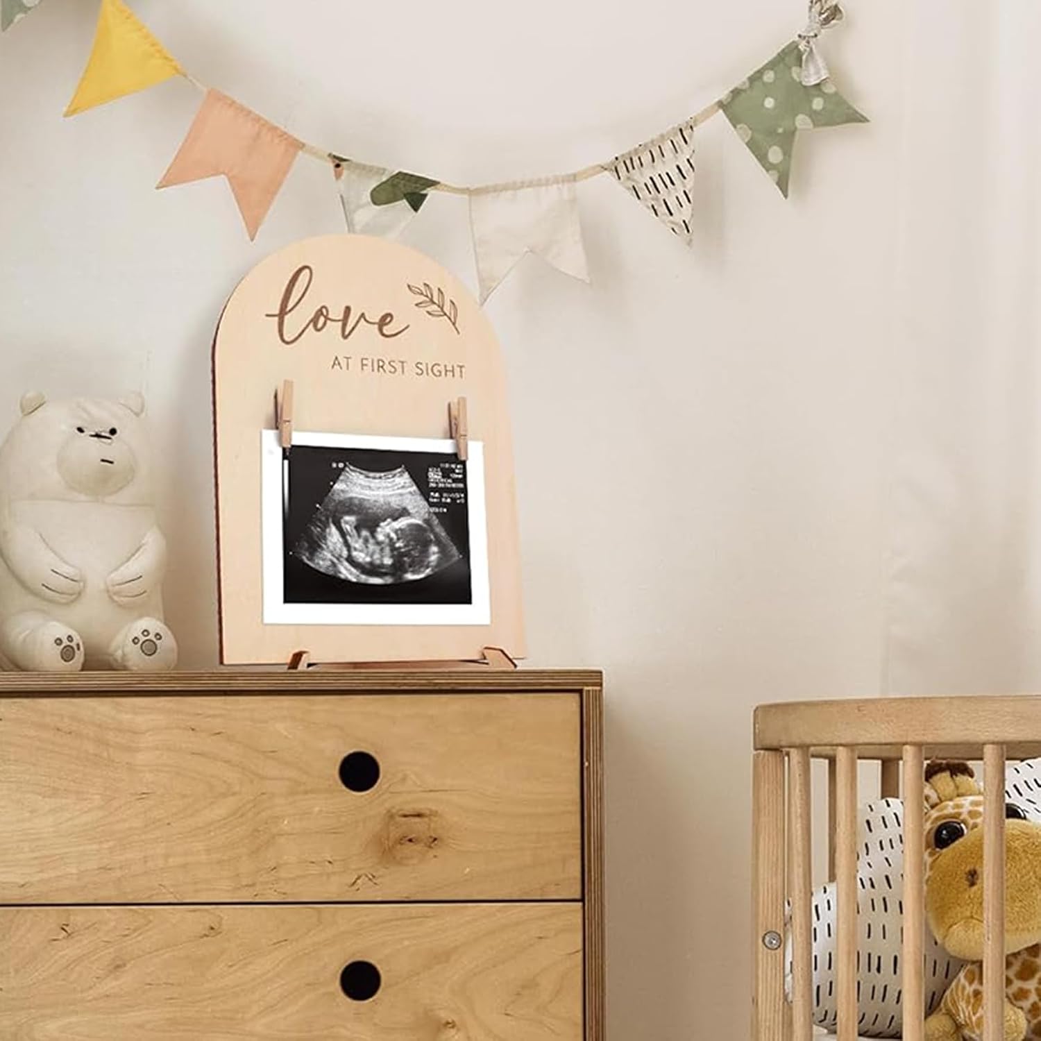Thumbnail 6 de D-buy Baby Milestone Sign, Hardwood
