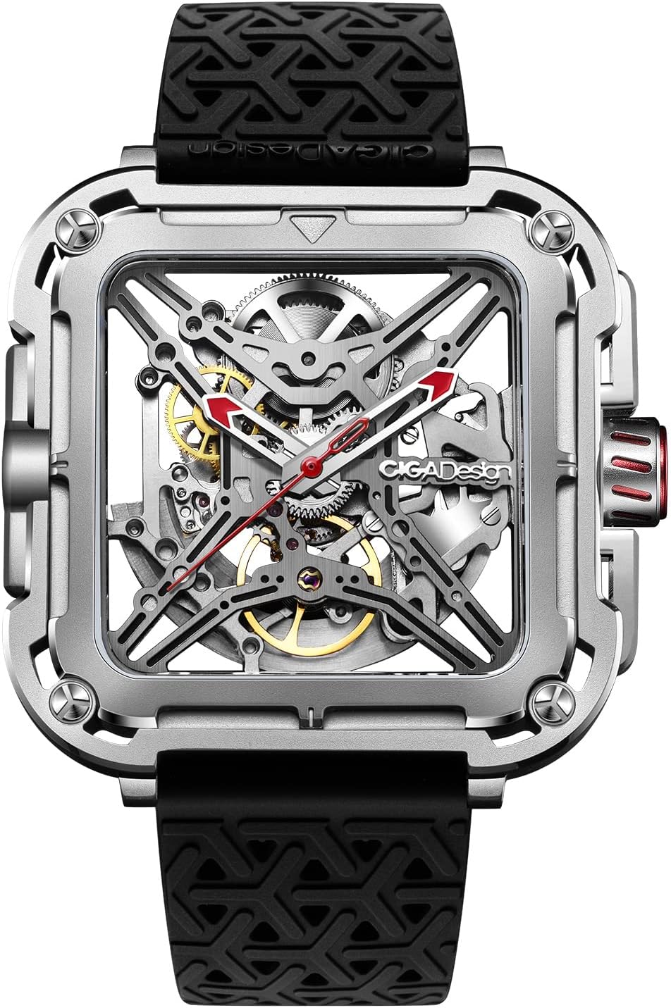 Thumbnail 6 de CIGA Design X Series Orologio Automatico Meccanico Uomo – Orologio Scheletrato con Vetro Zaffiro e Design SUV