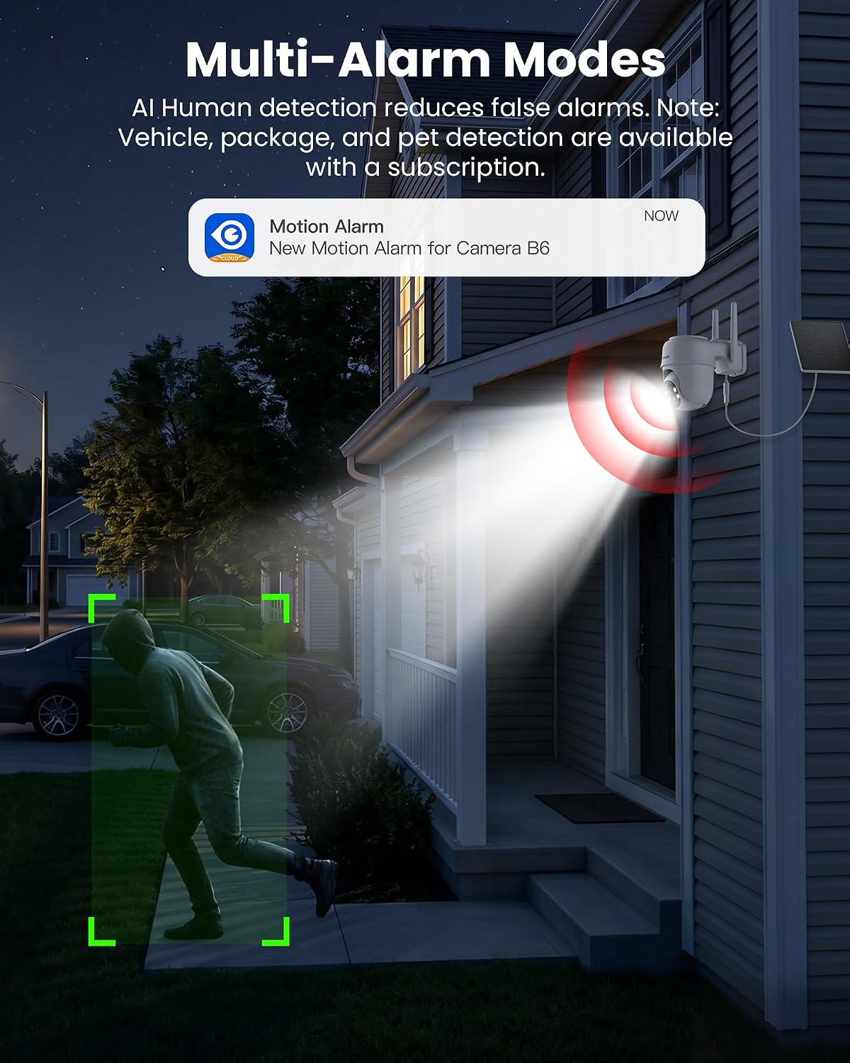 Thumbnail 5 de Cinnado Solar Security Camera 2K with PIR detection