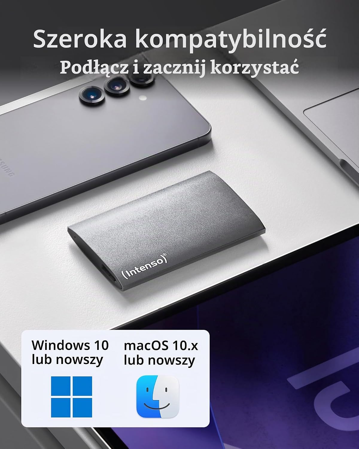 Detalle 2 de Intenso Premium – zewnętrzny SSD 512 GB, USB 3.0, aluminiowa obudowa