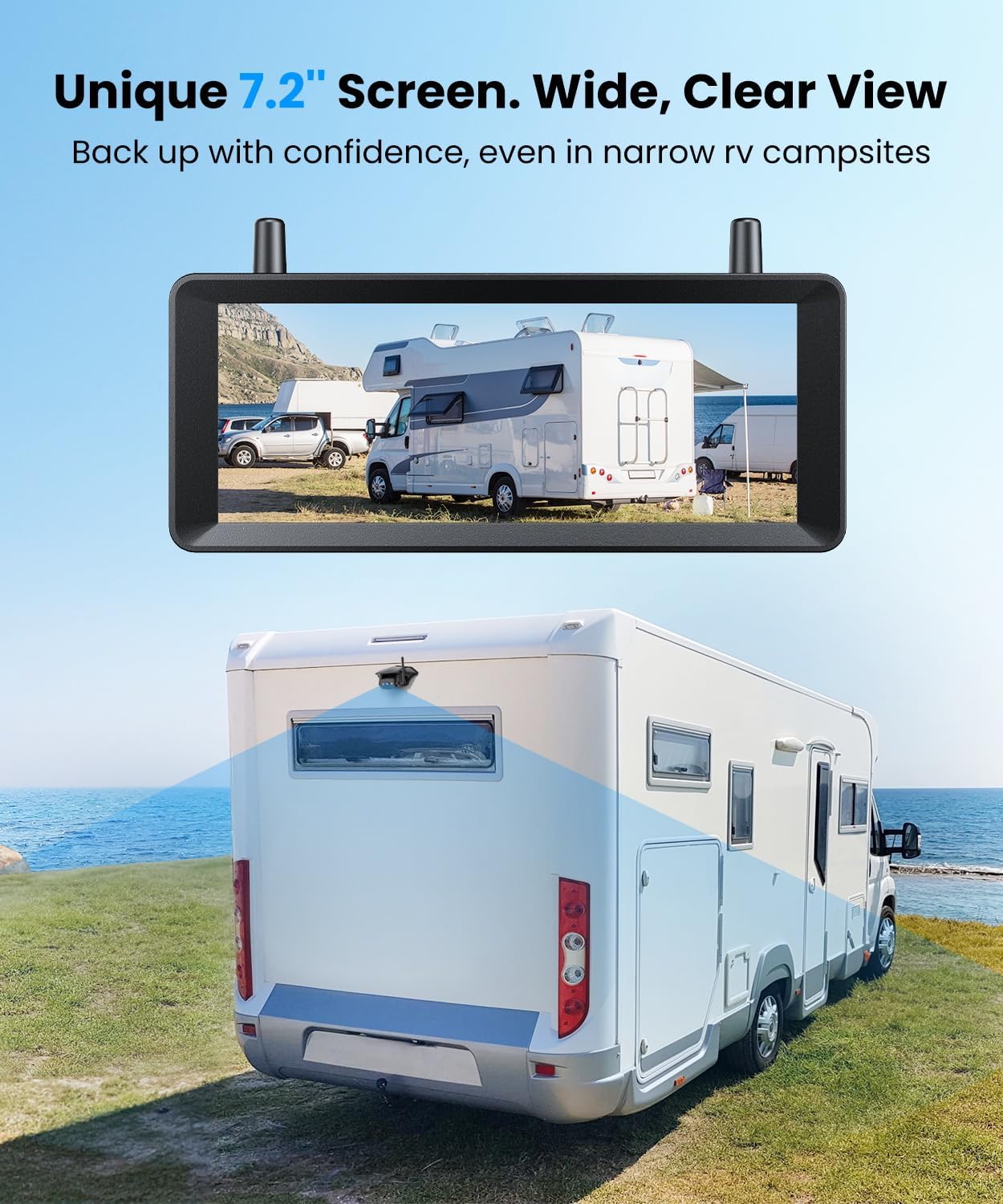 Detalle 2 de AUTO-VOX RV Backup Camera 7.2" DVR