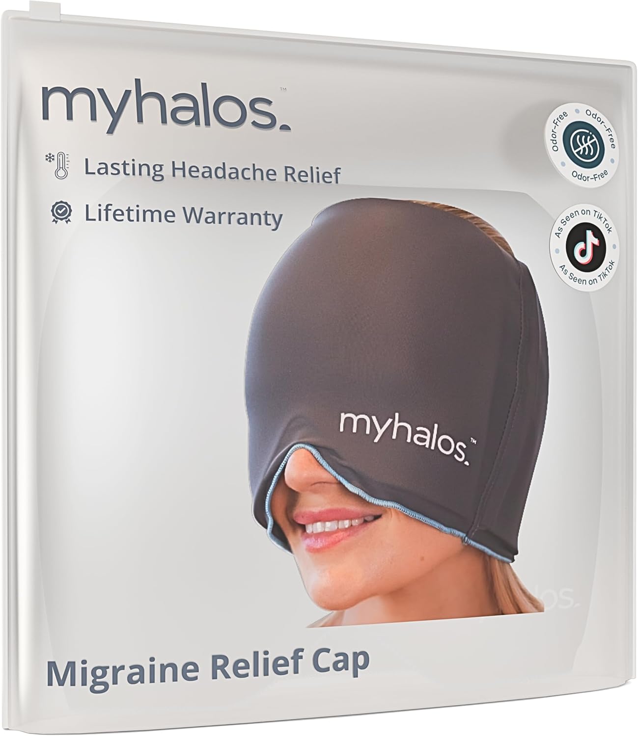 Thumbnail 6 de MyHalos Migraine Relief Cap: 30% Thicker, 2X More Cooling Gel for Prolonged Cold Therapy