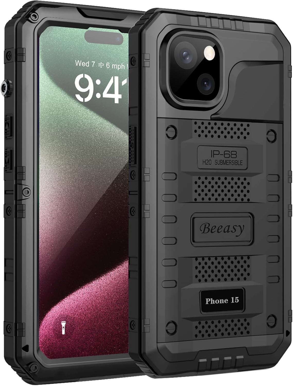 Detalle de Beeasy iPhone 15 waterproof case 6.1 inch