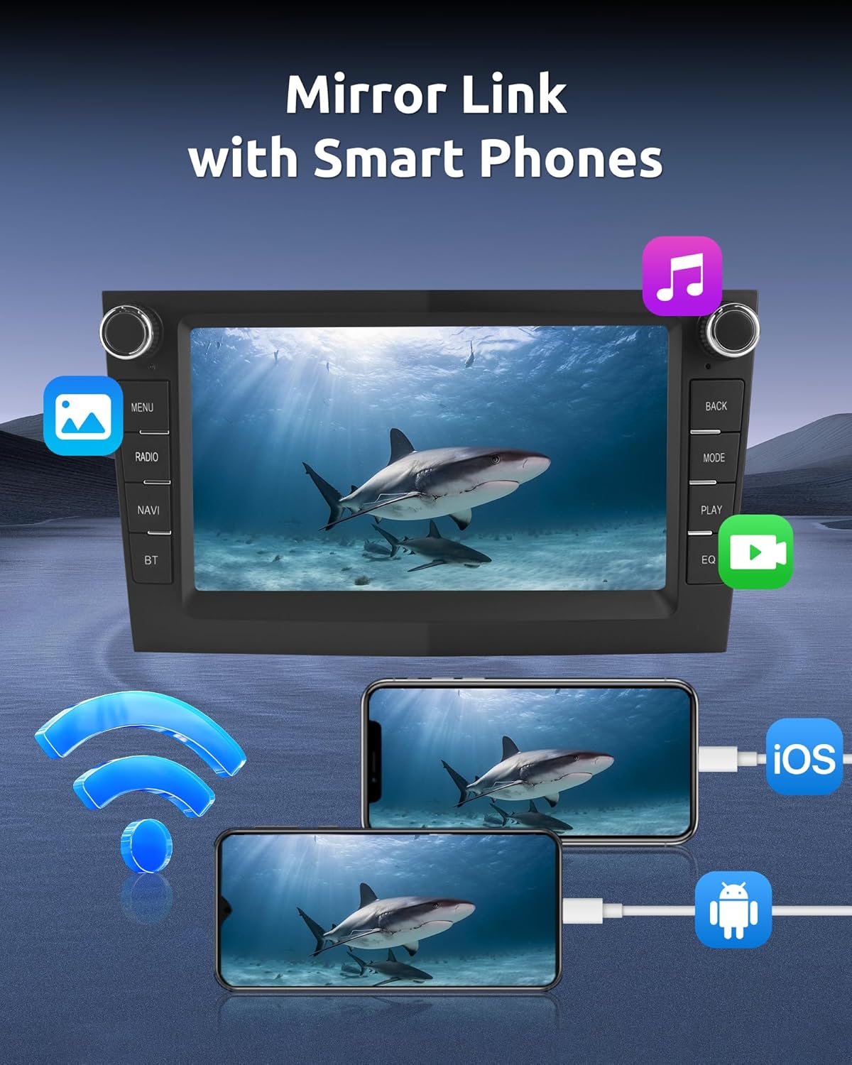 Thumbnail 2 de ESSGOO 7-inch Android 14 Car Stereo for Vauxhall/Opel: Wireless CarPlay, Android Auto & CANBUS