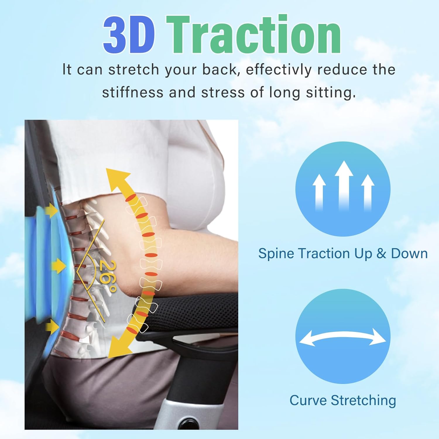 Thumbnail 5 de comrelax Back Massager 16.2x23.6in