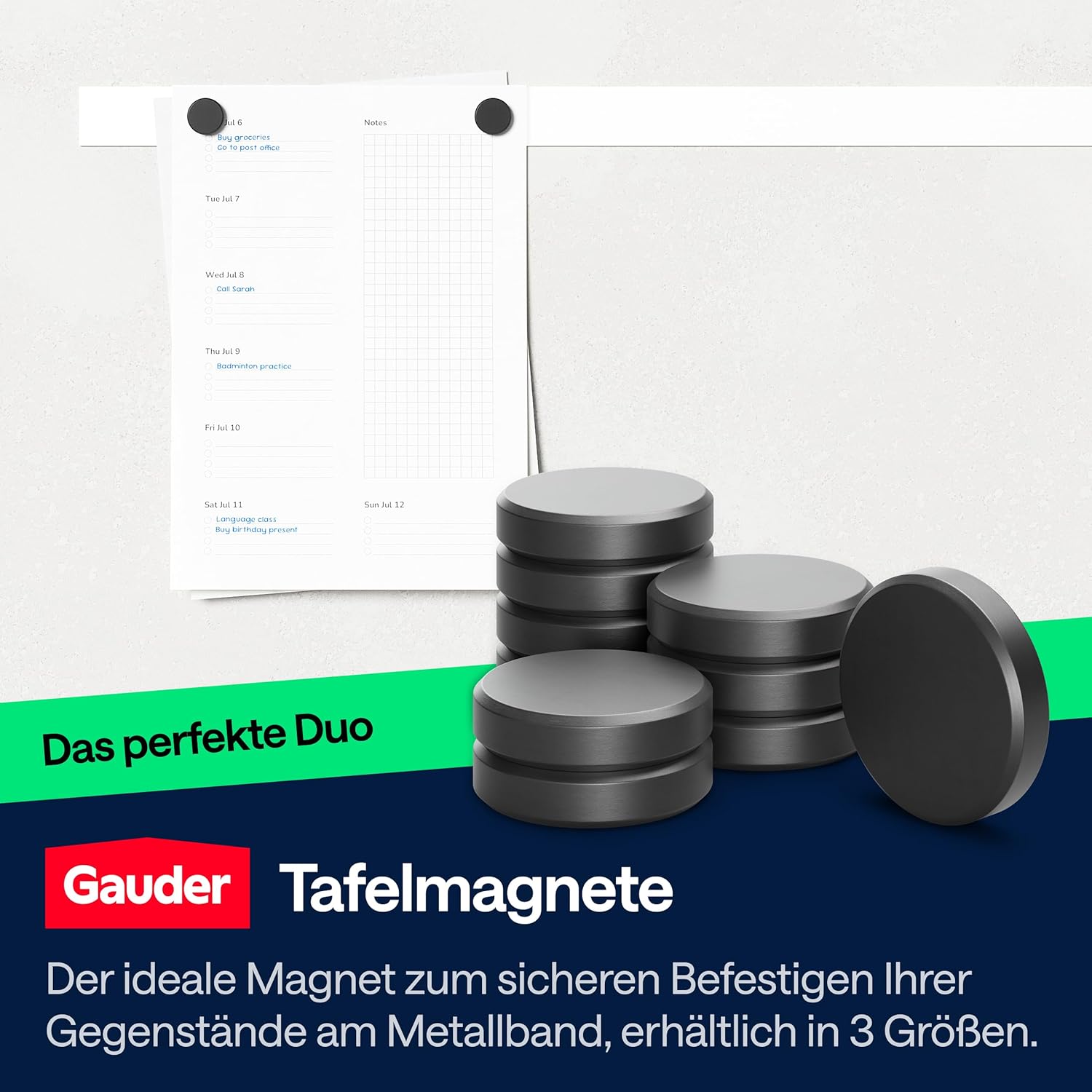 Thumbnail 4 de GAUDER Metallband selbstklebend – Ferroband für Tonie-Figuren & Regale, 1 m × 35 mm, weiß