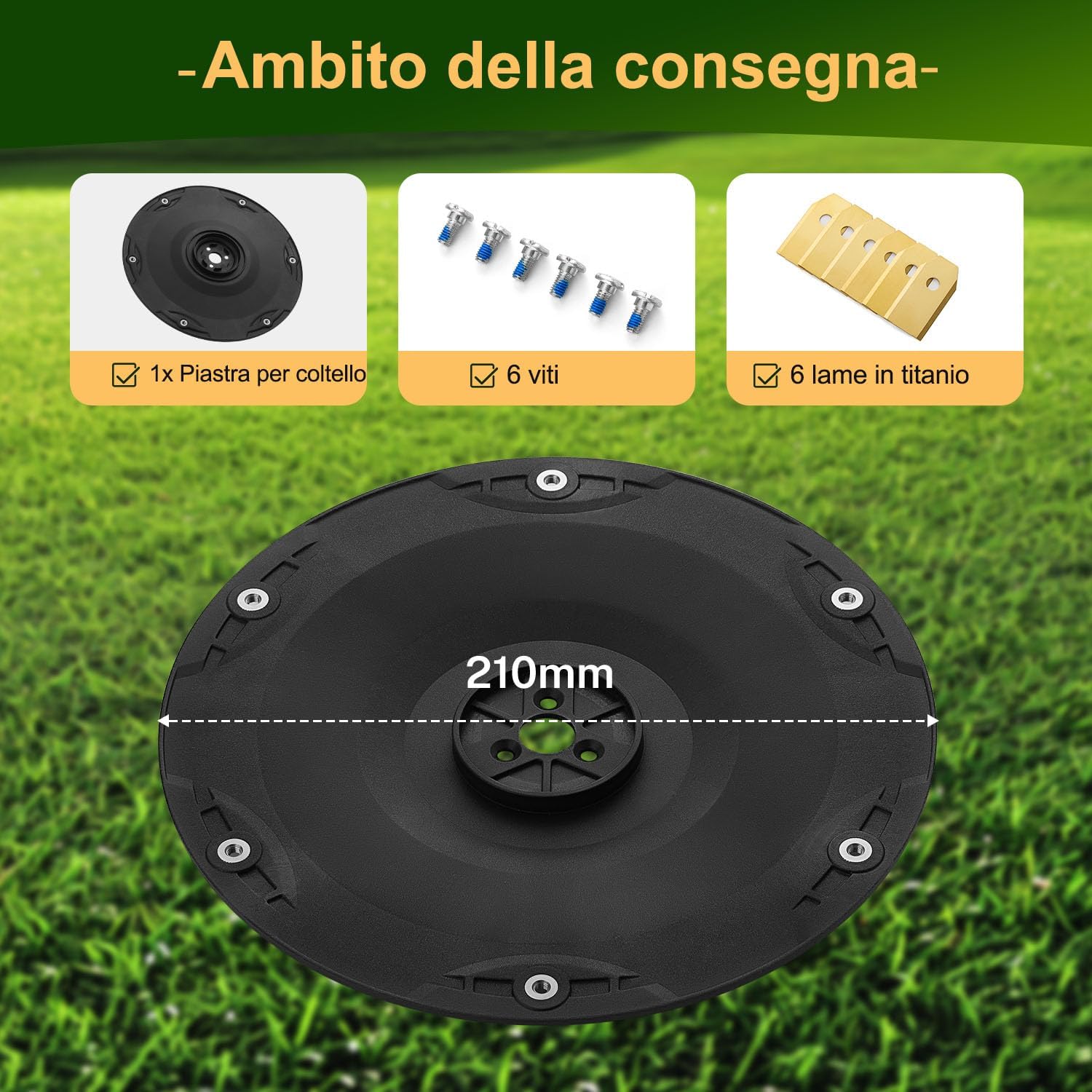 Thumbnail 3 de FourShow Taglio Più Efficiente Platti Lama di ricambio per robot rasaerba con compatibilità Husqvarna G3-P2 Automower 320/330X