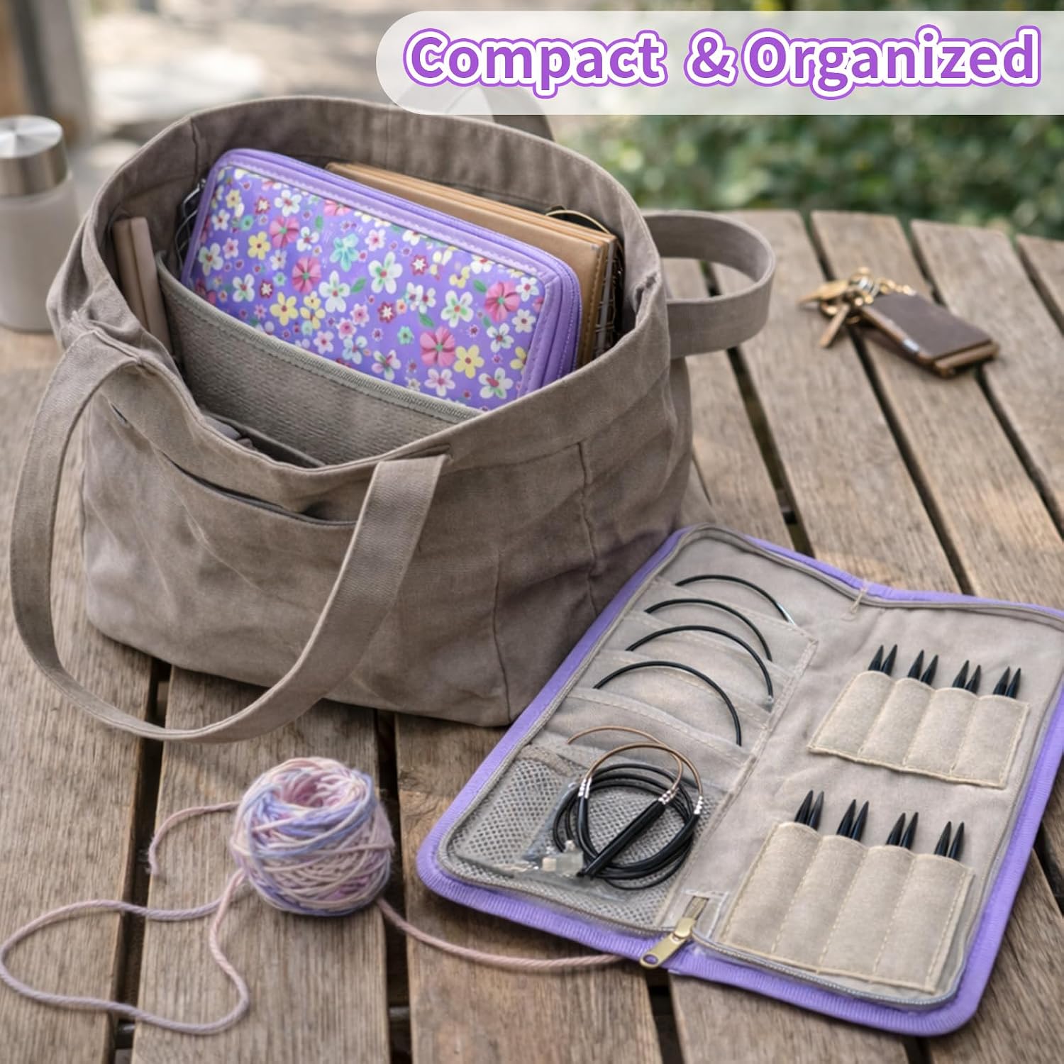 Thumbnail 6 de Reessy Interchangeable Circular Knitting Needle Set, Aluminum