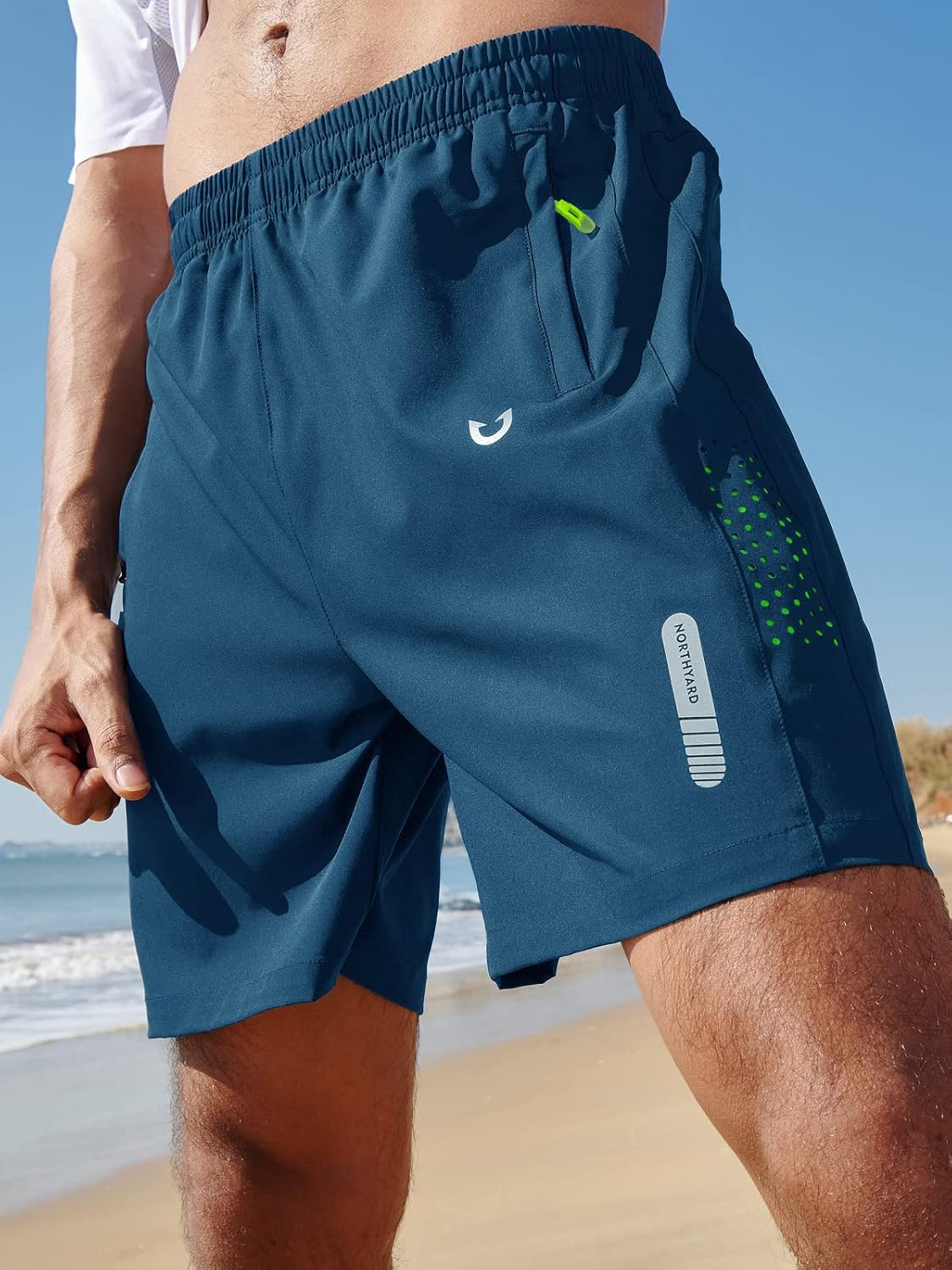 Detalle de NORTHYARD Men's Athletic Running Shorts 7"