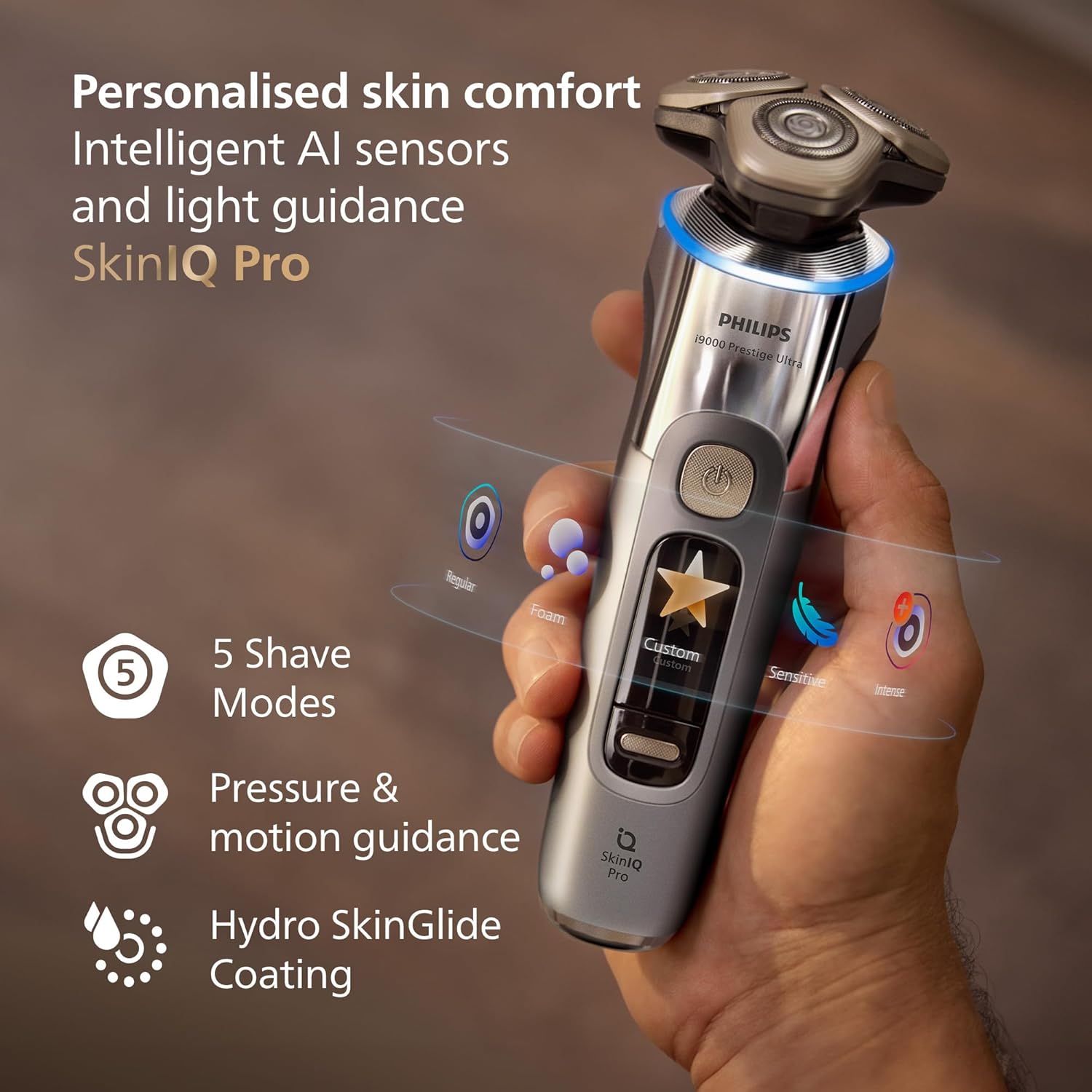 Detalle 2 de Philips Shaver i9000 Prestige Ultra XP9404/38 5 modes