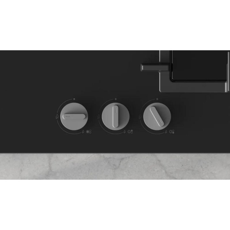 Detalle 2 de Balay 3ETG563QB – Placa de gas integrada de 59 cm, vidrio templado negro