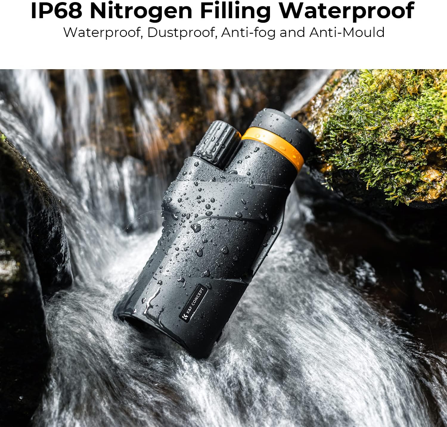 Thumbnail 1 de K&F Concept Monokular 12x50 IP68 – wasserdichtes Teleskop mit Arca-Schnittstelle