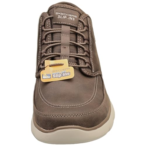 Detalle de Skechers Summits Siegul, zapatillas Slip-In sin cordones, chocolate, talla 42 EU