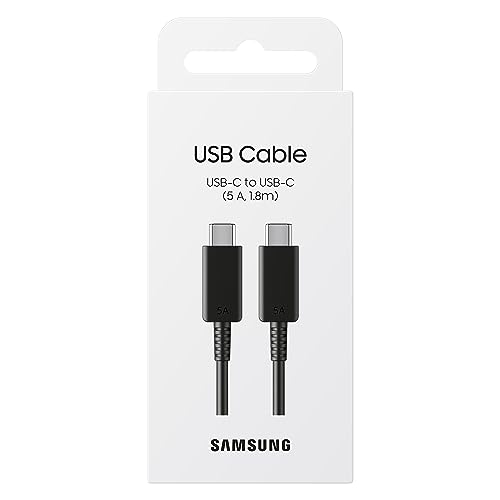 Detalle de Samsung Cable USB-C vers USB-C 1,8 m – Chargement Ultra Rapide 45W (Power Delivery 100W)