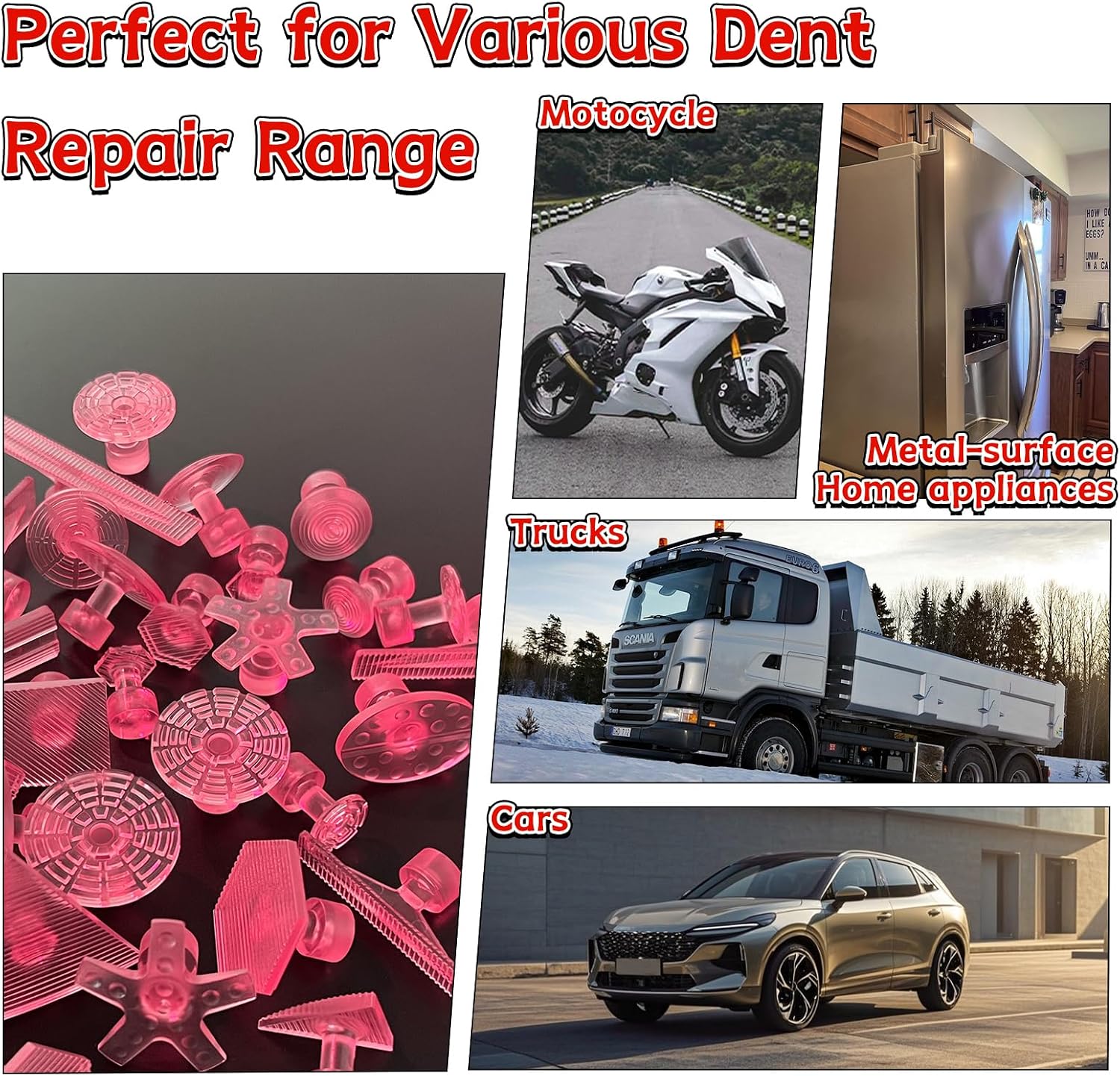 Thumbnail 6 de AUTOPDR Dent Remover Tool Kit with 100W Glue Gun: DIY PDR System for Cars, Motorcycles, and Appliances