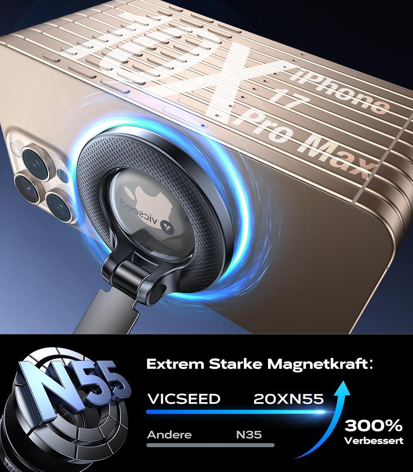 Thumbnail 3 de VICSEED Militärische Handyhalterung 20 kg
