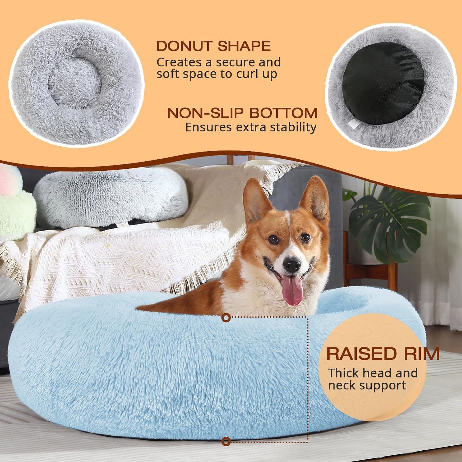 Detalle 1 de JOLLYVOGUE Pet Bed 23-inch