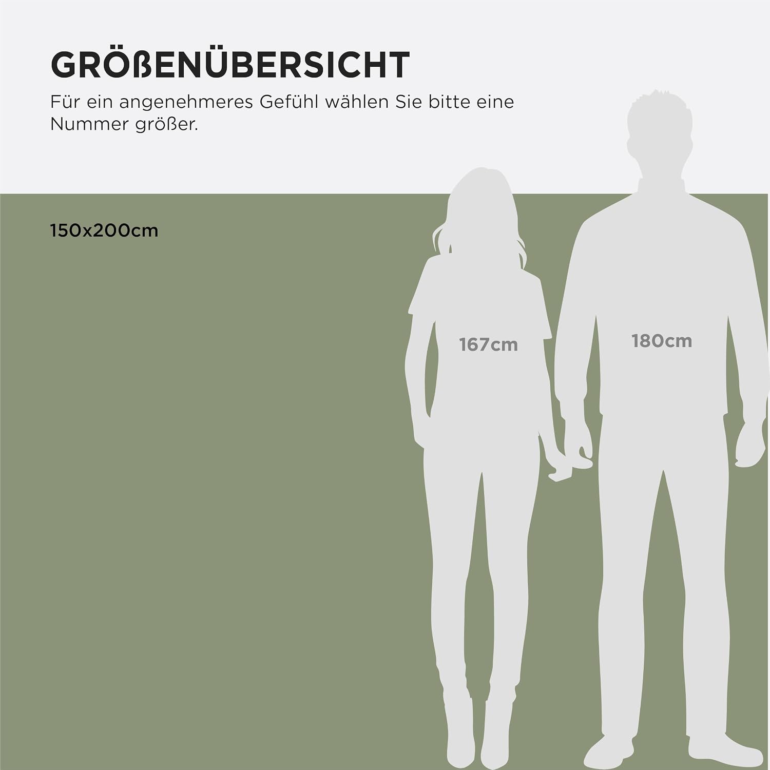 Thumbnail 6 de BEDSURE Tagesdecke aus 100% Baumwolle mit Rautenmuster – Hundedecke & Sofadecke, olivgrün, 150x200 cm