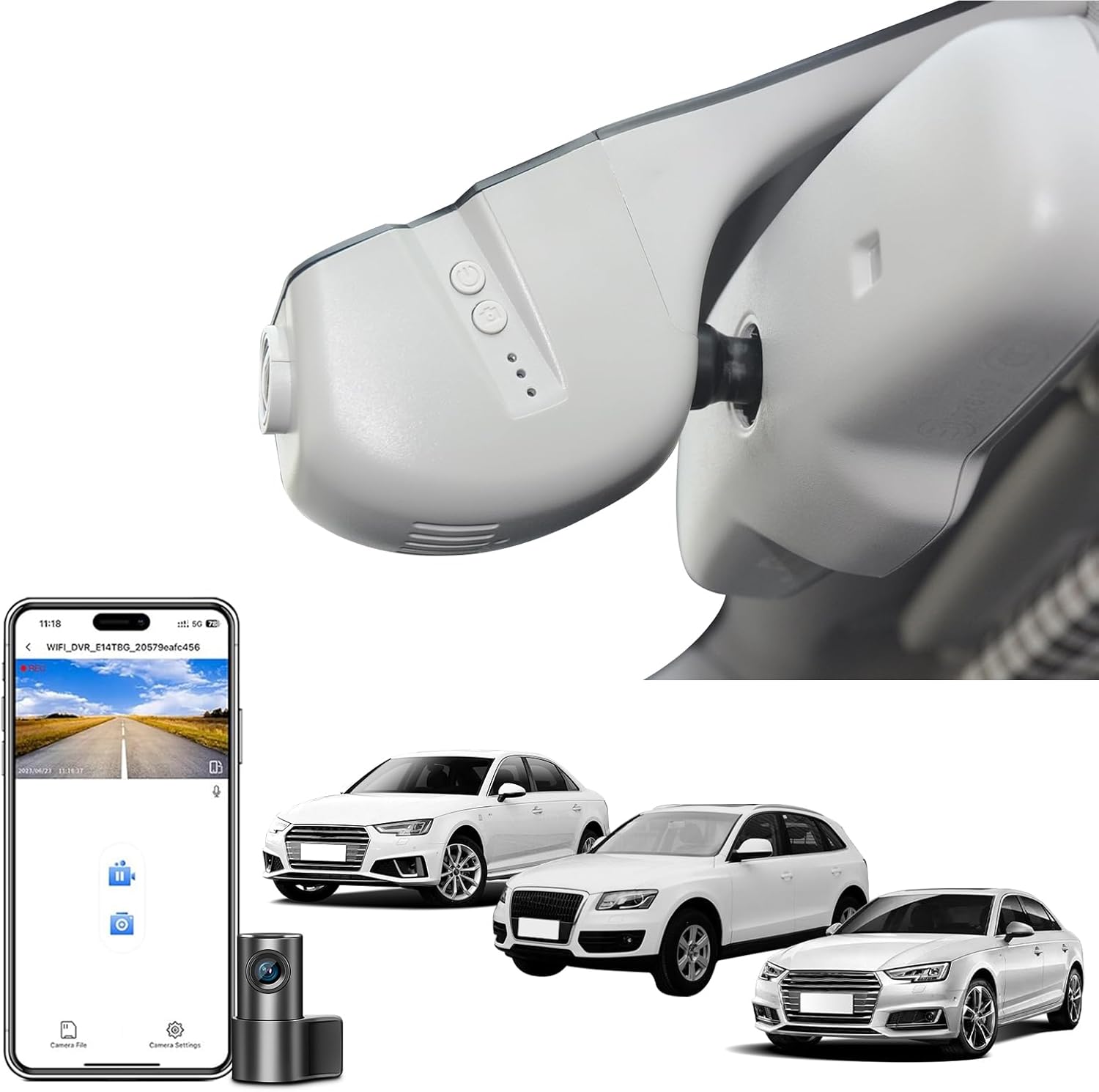 MANGOAL Dash cam 4K 128 GB doppia